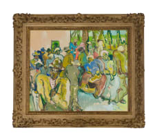 Irma Stern; Bustling Street Scene