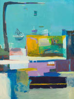 Mary Visser; Harbour Composition, diptych