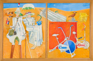 Stanley Pinker; His and Hers and Decline and Fall, diptych