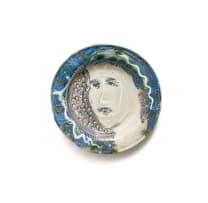 Christo Coetzee; Plate decorated with head