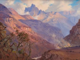 Willem Hermanus Coetzer; Mont Aux Sources van Oosterlike Kraans (Mont Aux Sources from the Eastern Cliffs)