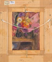 Alexander Rose-Innes; Writing Desk in an Interior (recto); Still Life Study with with Two Vases (verso)