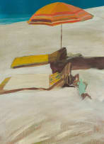 Andrew Verster; Beach Umbrella and Deck Chair