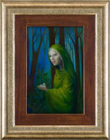 Catharina de Bliquy; Woman in a Green Cloak with Dove