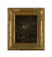 Aert van der Neer; Night Scene with Horse and Cart