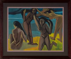 Chittaprosad Bhattacharya; Four Female Nudes