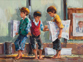 Andre de Beer; Newspaper Sellers