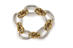 Two-tone gold bracelet