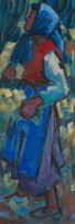 Hennie Niemann Snr; Harvester with Headscarf