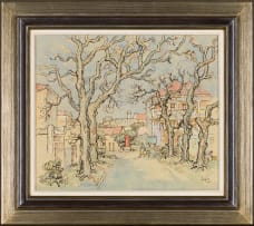 Gregoire Boonzaier; The Red Letterbox, Kenilworth P. Office, Cape