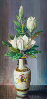 Vladimir Tretchikoff; Magnolias in Chinese Vase