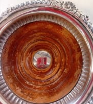 A pair of George III silver wine coasters, William Burwash, London, 1814