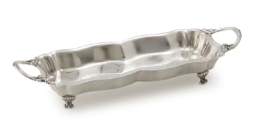 An American silver plate serving platter, MFG Corp, c.1950
