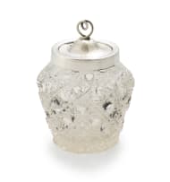 An Edward VII silver mounted condiment jar, William Hutton & Sons Ltd, Birmingham, 1903