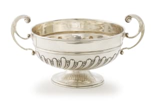 An Edward VII silver rose bowl, Barker Brothers, Birmingham, 1904