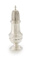 An Elizabeth II silver sugar caster, Barker Ellis & Co, Birmingham, 1972