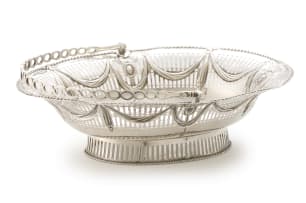 A George III silver bread basket, William Vincent, London, 1776