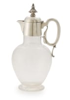 A Victorian silver-mounted glass claret jug, John Aldwinkle & Thomas Slater, 1894