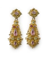 Gold filigree earrings