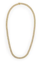 Gold textured necklace