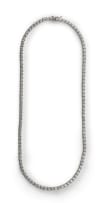 Diamond tennis necklace