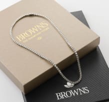 Diamond tennis necklace