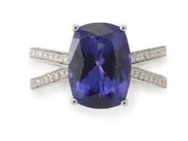 Tanzanite and diamond ring