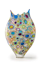 David Patchen; Murrine and cane 'Foglio' glass baluster vase