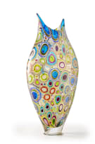 David Patchen; Murrine and cane 'Foglio' glass baluster vase