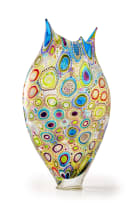 David Patchen; Murrine and cane 'Foglio' glass baluster vase