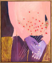 Anico Mostert; Seated Figure with Flowers