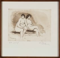 Pieter van der Westhuizen; Two Seated Nudes