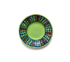 Hylton Nel; Bowl with blue and red pattern decoration