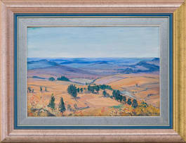 Jacob Hendrik Pierneef; Landscape with Farmlands