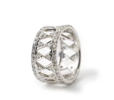 Jagged diamond stack rings