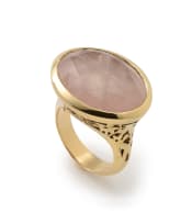 Rose quartz ring