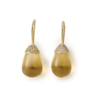 Citrine drop earrings
