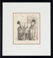Honore Daumier; So Goes His Story; Plead Not Guilty; A Sure Case; This Saintly Woman; Such a Devoted Husband; A Respected Citizen, from the Law and Justice portfolio, six