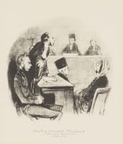 Honore Daumier; So Goes His Story; Plead Not Guilty; A Sure Case; This Saintly Woman; Such a Devoted Husband; A Respected Citizen, from the Law and Justice portfolio, six