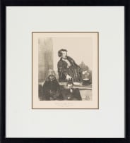 Honore Daumier; So Goes His Story; Plead Not Guilty; A Sure Case; This Saintly Woman; Such a Devoted Husband; A Respected Citizen, from the Law and Justice portfolio, six