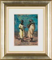 Otto Klar; Two Women in Conversation