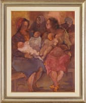 Amos Langdown; Scene with Mothers and Babies