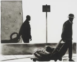 Sam Nhlengethwa; Looking Around I