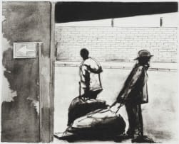 Sam Nhlengethwa; Looking Around II