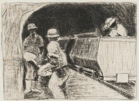 Sam Nhlengethwa; Ingolovane (Mining Trolley)