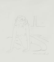 Maurice van Essche; Seated Nude