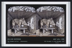 William Kentridge; What Will Come, The Goodman Gallery, poster