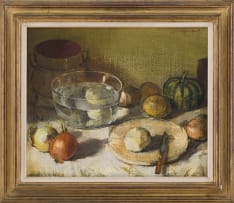 Irmin Henkel; Kitchen Still Life with Vegetables