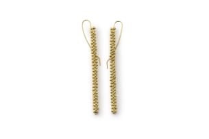 Lilly Friedlaender yellow gold kinetic earrings