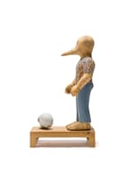 Conrad Botes; Untitled (Tattooed Figure and Skull)